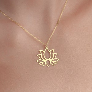 Lotus Flower Necklace, Sacred Lotus Necklace, Lotus Pendant, Silver Lotus Flower Necklace, Jewelry For Women, Lotus Pendant Sterling Silver