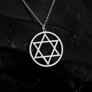 Star of David Jewelry in Sterling Silver, Jewish Star Necklace, Judaica Pendant, Religious Jewelry, Magen David Necklace, Gift for Jewish