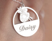 Silver Custom Paint Palette Necklace, Artist Pendant