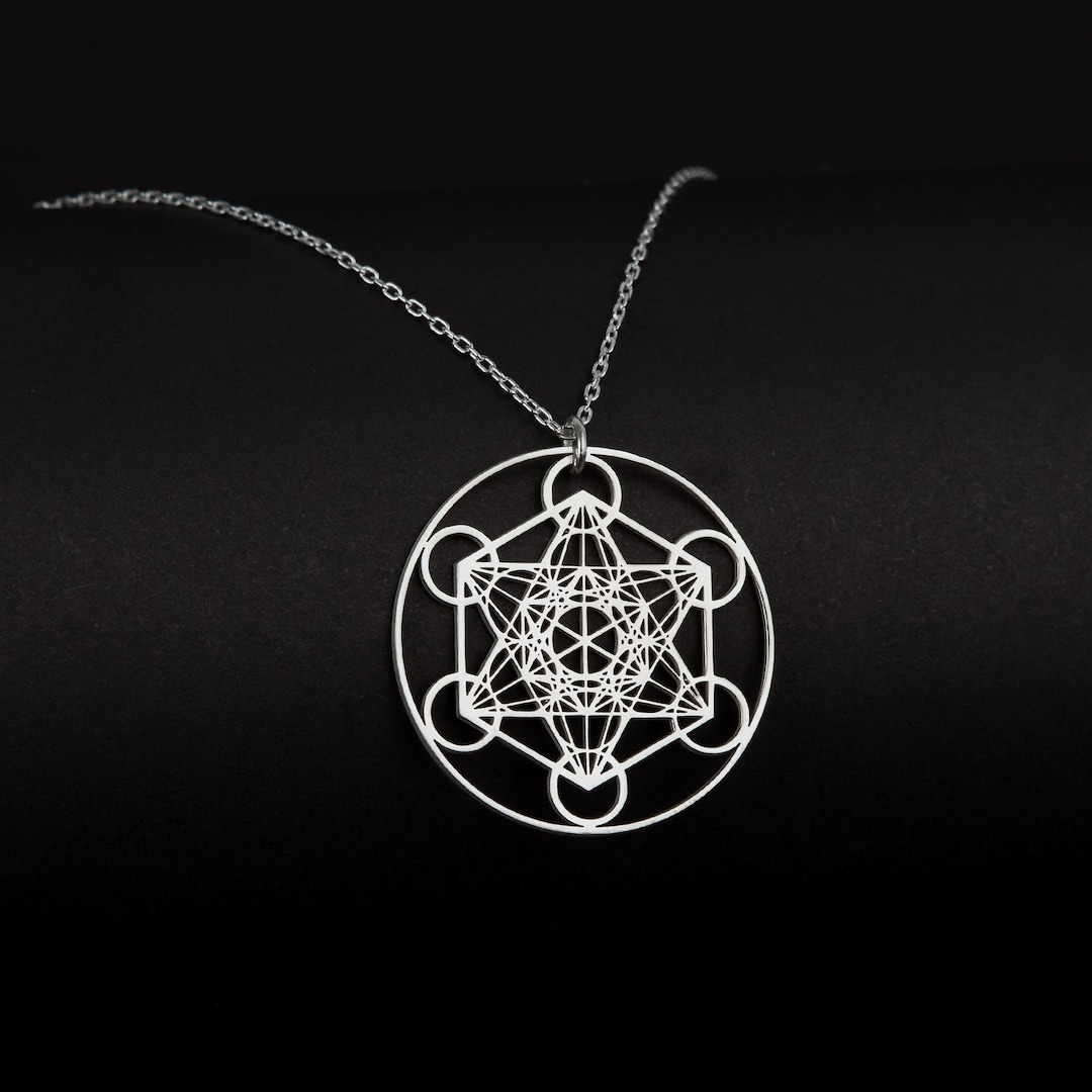 Metatron Jewelry in Sterling Silver, Metatron Necklace, Metatron Cube