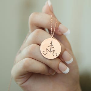 Lucifer Sigil Necklace, Occult Symbol Jewelry, Satanic Pendant, 925 Sterling Silver, Dark Aesthetic Necklace, Gift for Her, Gothic Jewelry