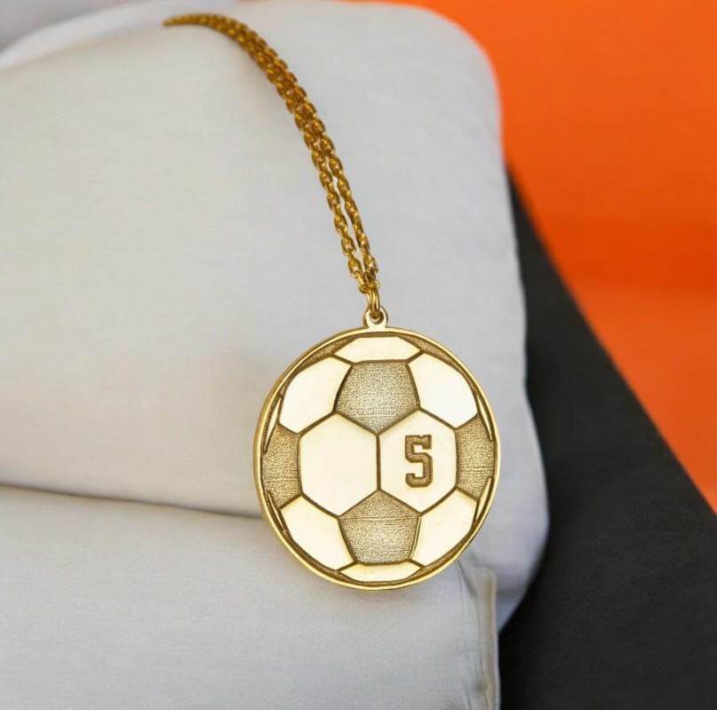 Kit 3 Bijoux Football CR7 - Bracelet Réglable Et 2 Pendentifs N°7 En Jersey Doré/Noir - Cadeau Fan De Cristiano Ronaldo - 5