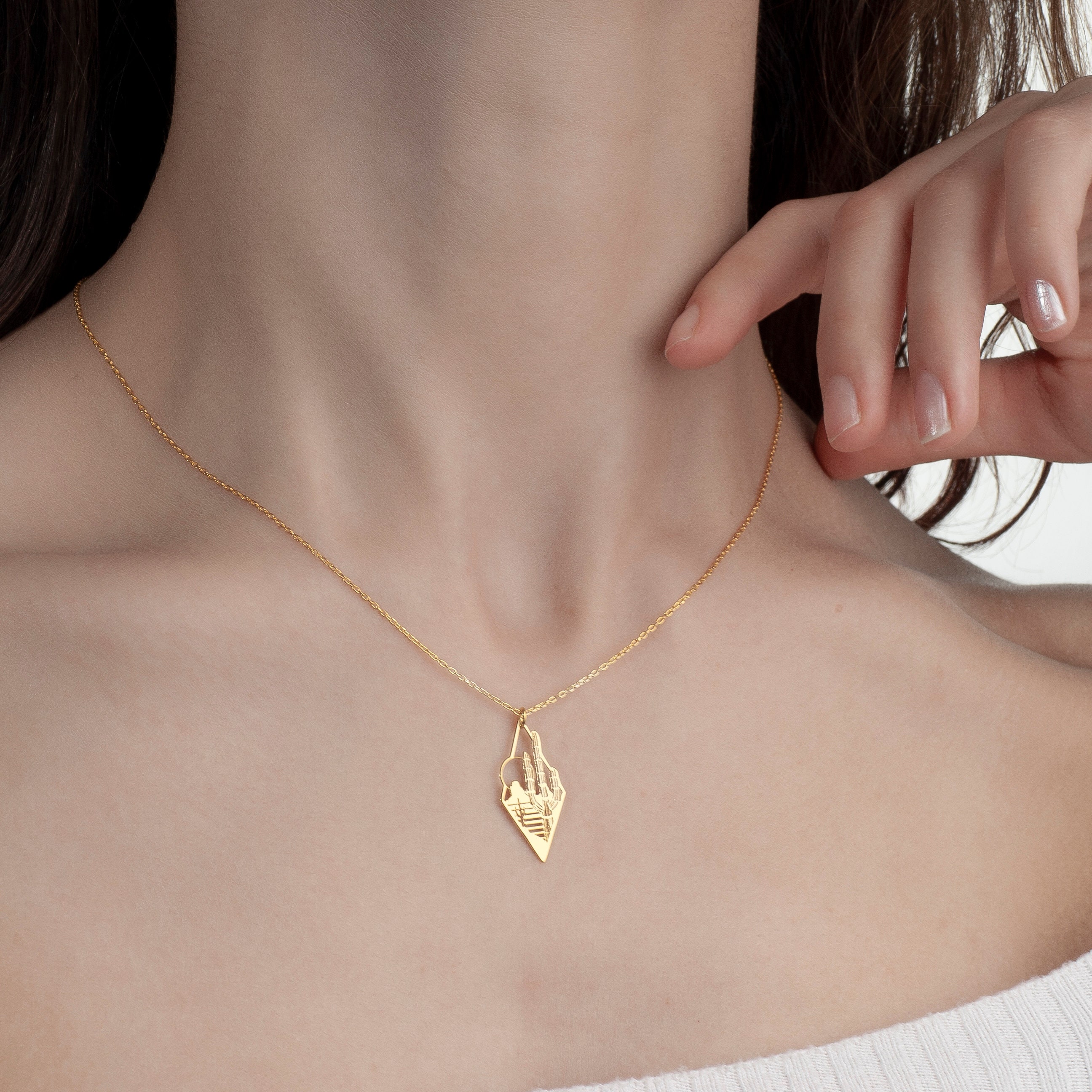Daylinlove Collana Ciondolo Cactus In Argento 925 - Gioiello Significativo Per Donne, Regalo Compleanno Natale, Ipoallergenica