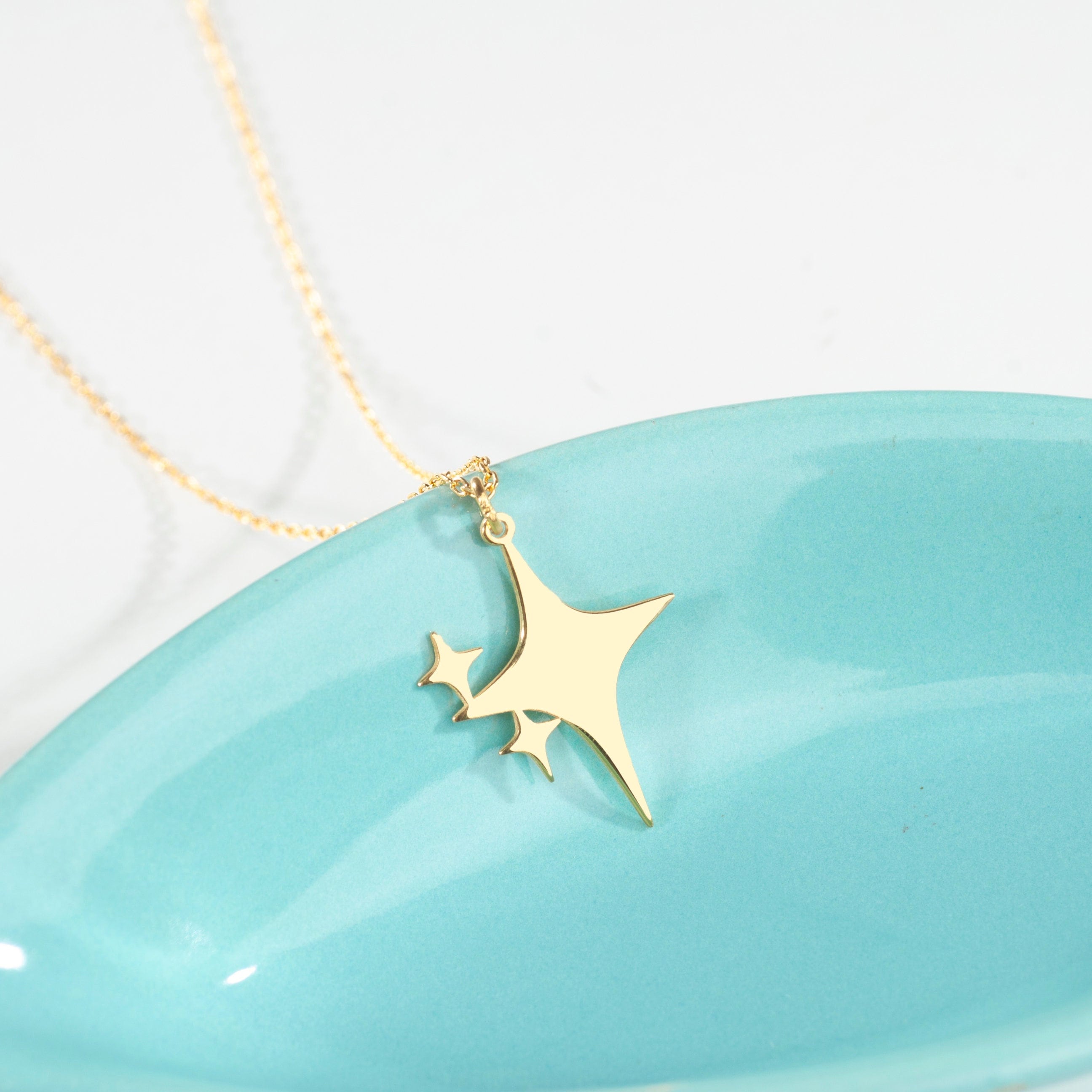 Sparkles Emoji Necklace, Stars Necklace, Dainty Summer Necklace, Emoji Necklace,Silver Sparkle Emoji Pendant,Gift for Her,Minimalist Jewelry