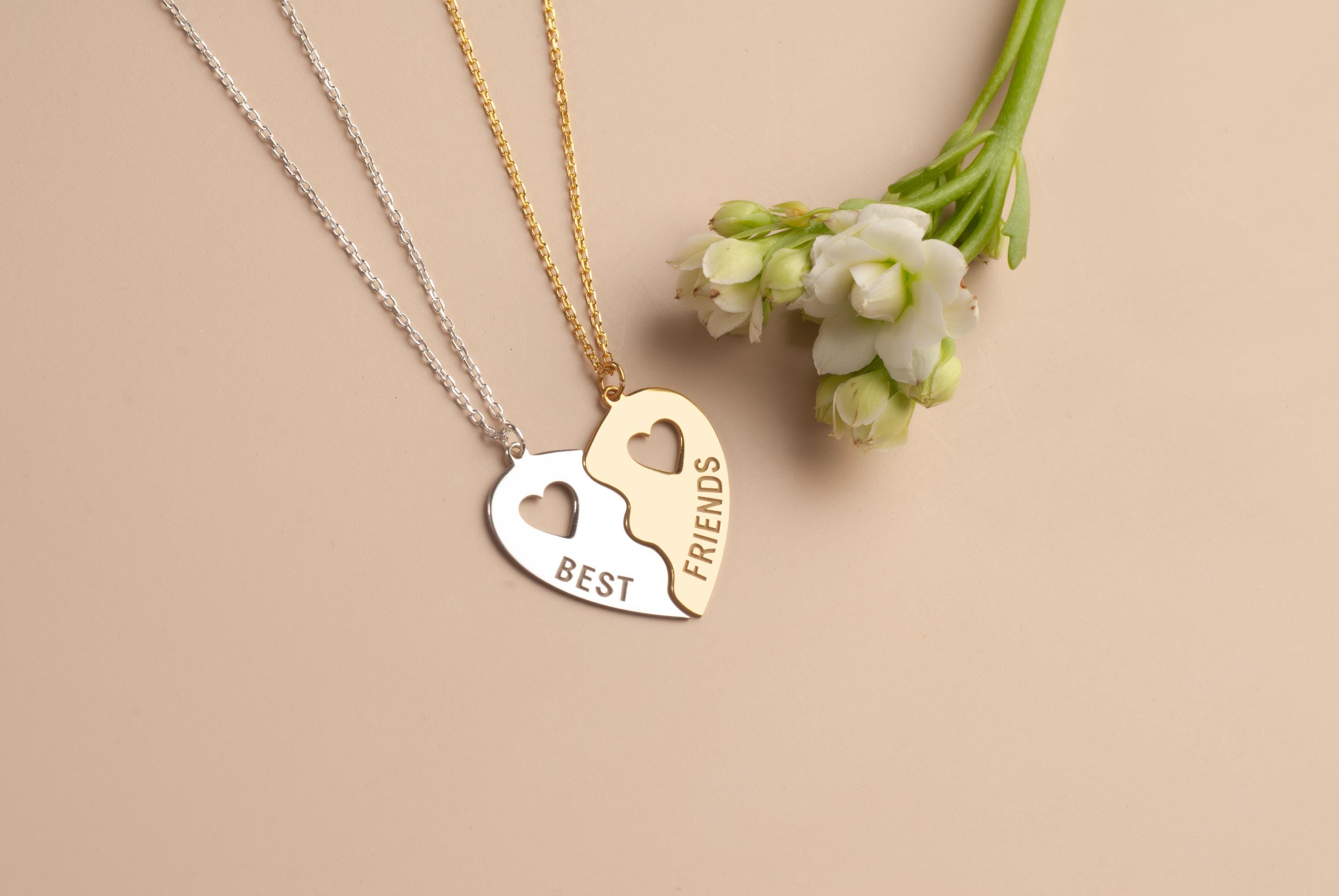 Best Friend Necklace Broken Heart