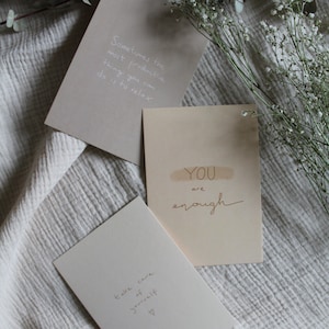 3er Postkarten-Set "Selbstliebe"; Karte Aquarell; Geschenk; Grußkarte; Postkarte