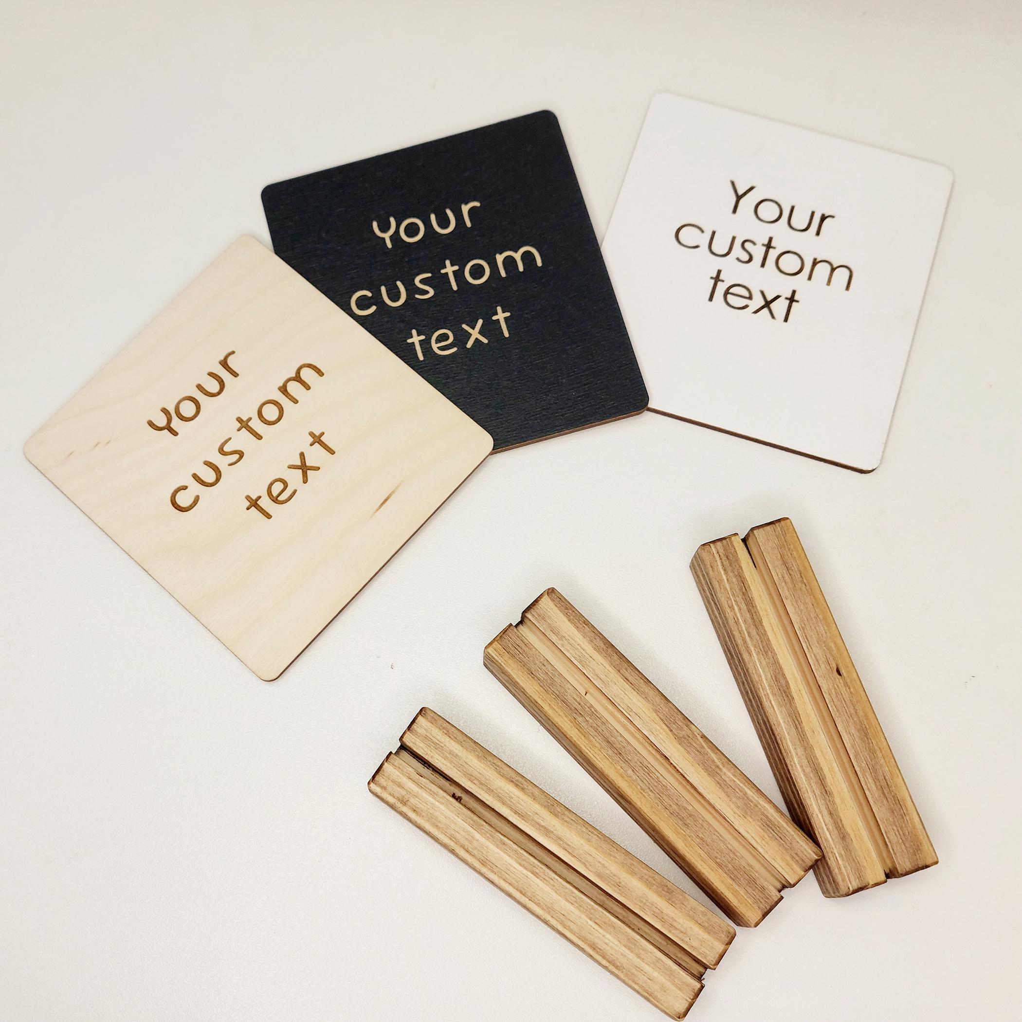 Small Custom Wooden Sign | Personalized Home Decor | Engraved Wood | Tabletop Wedding Sign