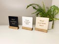 Small Custom Wooden Sign | Personalized Home Decor | Engraved Wood | Tabletop Wedding Sign product logo