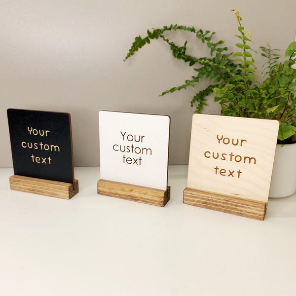 Small Tabletop Sign Tabletop Signs - Etsy