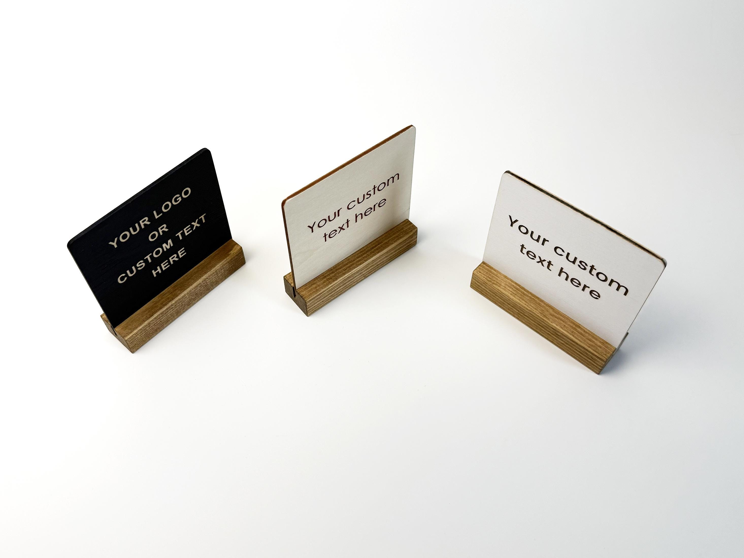 Personalized Engraved Wooden Sign With Stand, Custom Name Plaque ...