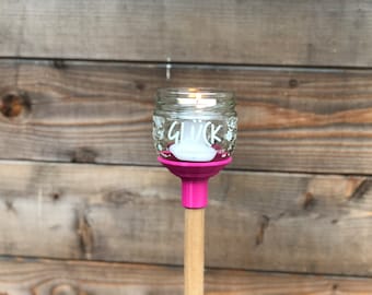 Garden happiness, candle holder for the happiness jam jar