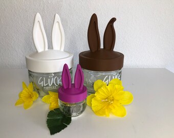 Glücks-Hase für Glück-Marmeladen-Glas