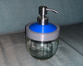 Pump-Spender-Deckel OHNE Pumpspender, Seifenspender für das MAXI-(Glück) -Marmeladen-Glas