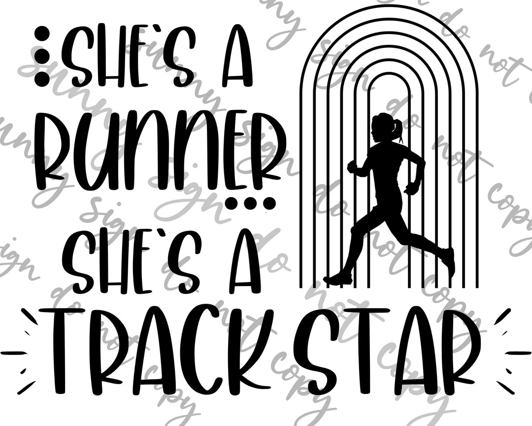 She's a Runner She's a Track Star SVG PNG Instant Etsy Ireland