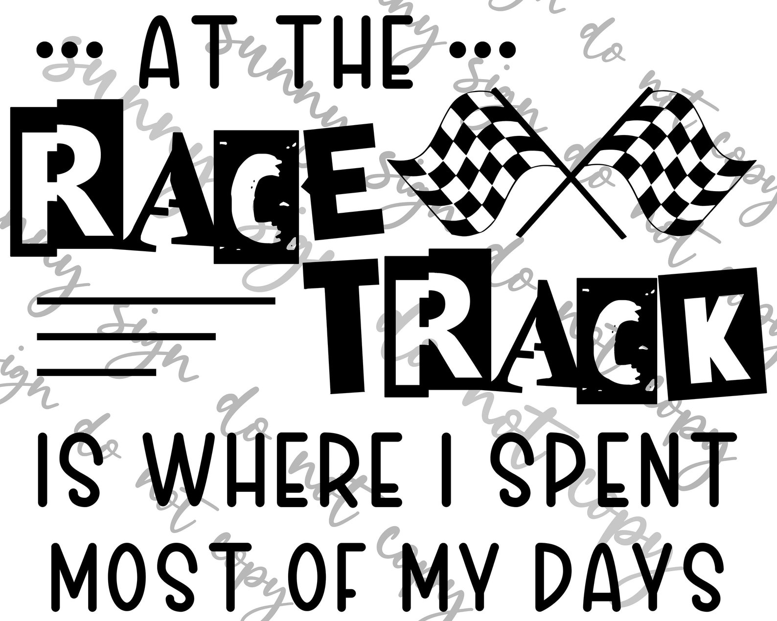 At the Racetrack is Where I Spent Most of My Days Dirt Racing Etsy