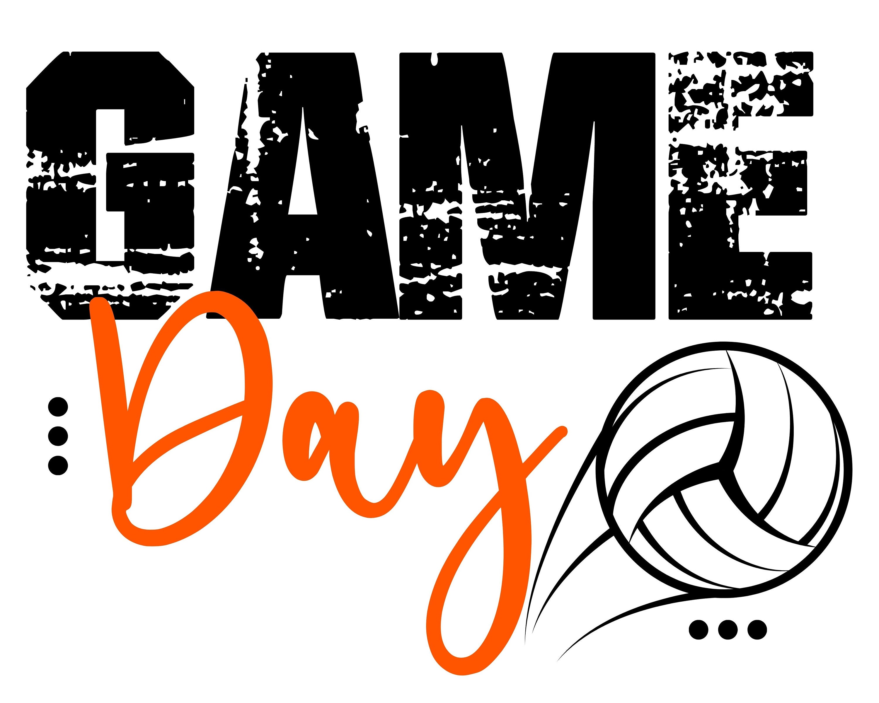 Game Day Volleyball PNG Instant Download Etsy