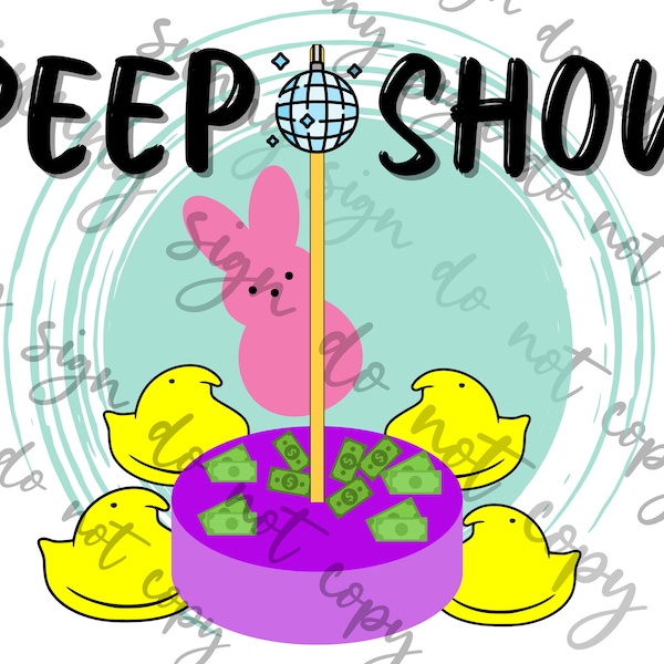 Peep Show PNG instant download Peeps Easter