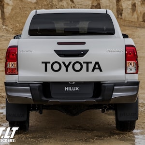 Logotipo da caçamba da caminhonete Toyota | Toyota | PICKUP | JDM | Caminhão | Vinil | Adesivo de vinil | Adesivos para carro | Adesivo | Letra | Emblema Toyota | LEPT
