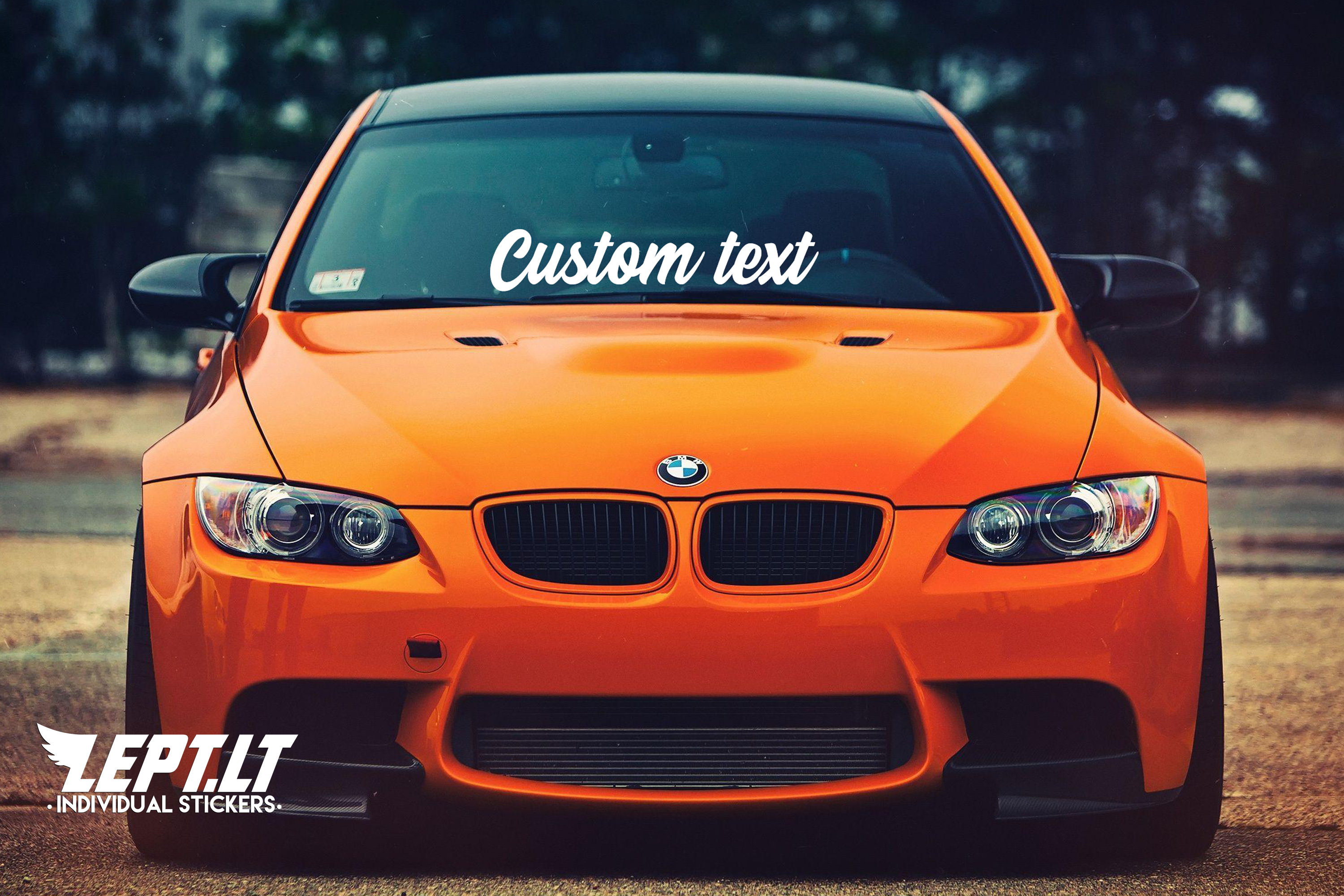 Custom Text Sticker | Windshield | Banner | Decal | Sticker | Car ...