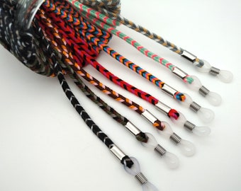 Cotton braided lanyards / Strap for mask/glasses, various color matches, elegant lanyards