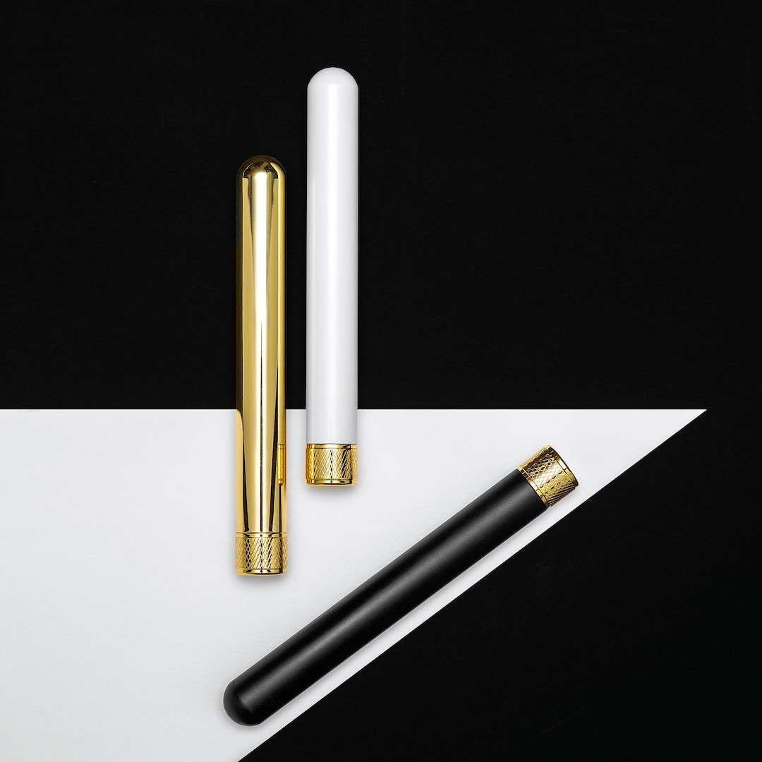 3 Pack Brass Doob Tube Smell Proof Pre Roll Joint Case Moisture