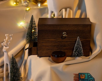 La' Cannapa Stash Box with Jar holder Elevate Your Experience with the Exquisite Exotic Ash Wood smell Proof Stash Box