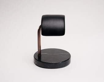 Soho Watch Stand (Black Base Bronze Rod)