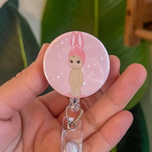 Krankenschwester Geschenk, Krankenpflegeschülerin, Kawaii Baby Engel, Häschen Engel Aufkleber, Sonny Engel Aufkleber, Ausweisrolle, süsser Engel