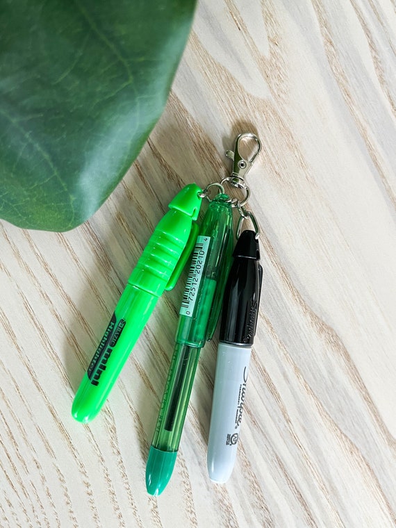 Buy Badge Reel Accessory / Mini Pen, Sharpie, Highlighter, Dry Erase Your  Choice Attach to Your Badge Holder, Backpack, Etc Online in India 