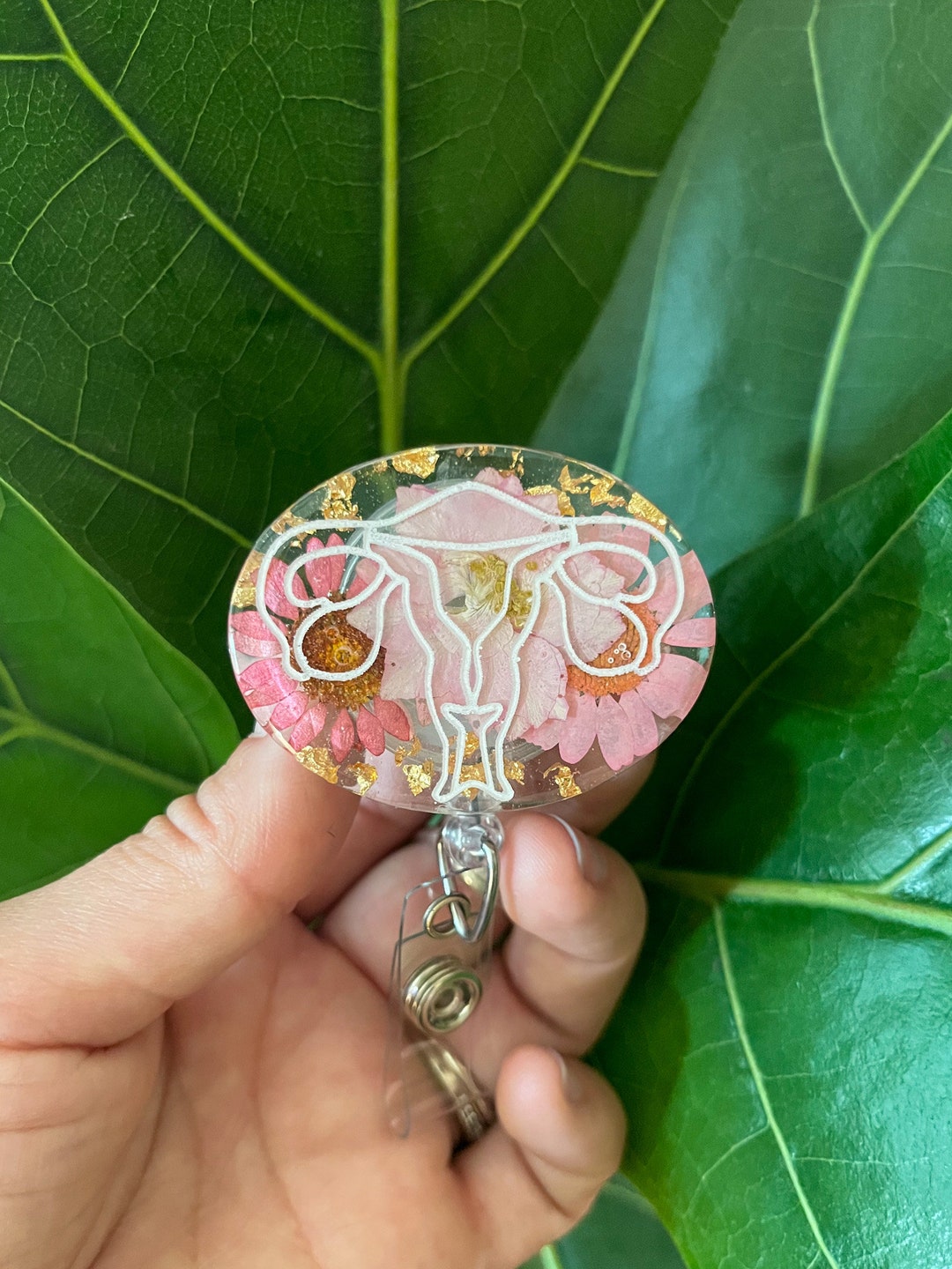 8 PC Funny Cute Badge Reel Holder Retractable ID Card Tag Clip For Nurse Nurses Teacher Medical Assistant RN School Student Office Work Employee | This Is Fine Dog Accessories Gifts - View #6