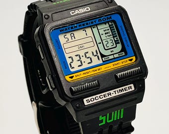 CASIO SOCCER TIMER サッカータイマー ヴィンテージ Vintage 1986 Casio Soccer Timer Watch SW-110, Digital Sports