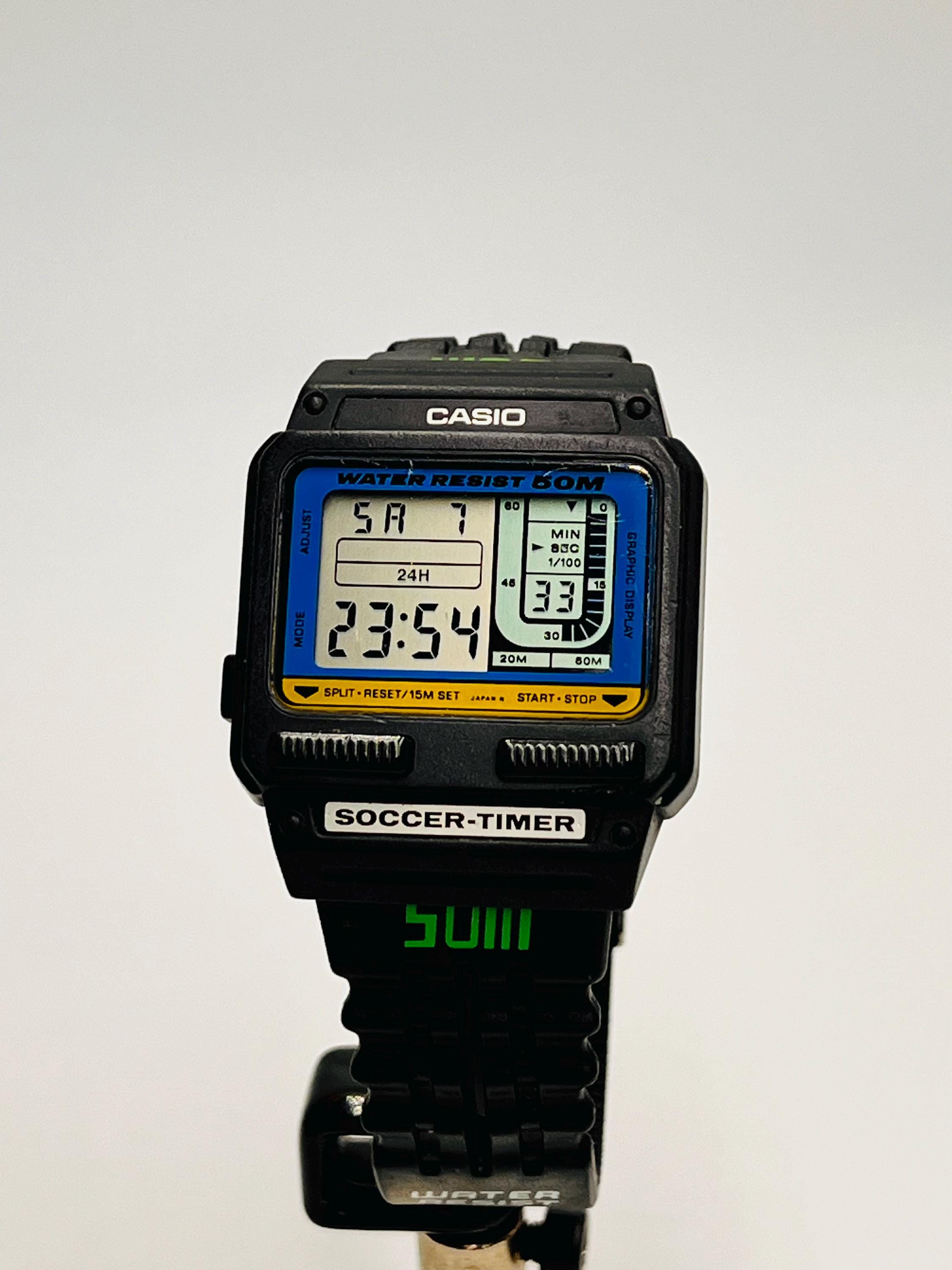 CASIO SOCCER TIMER サッカータイマー ヴィンテージ NOS Rare Vintage Casio Soccer Timer SCT-30 Men's Ana-Digi Sports