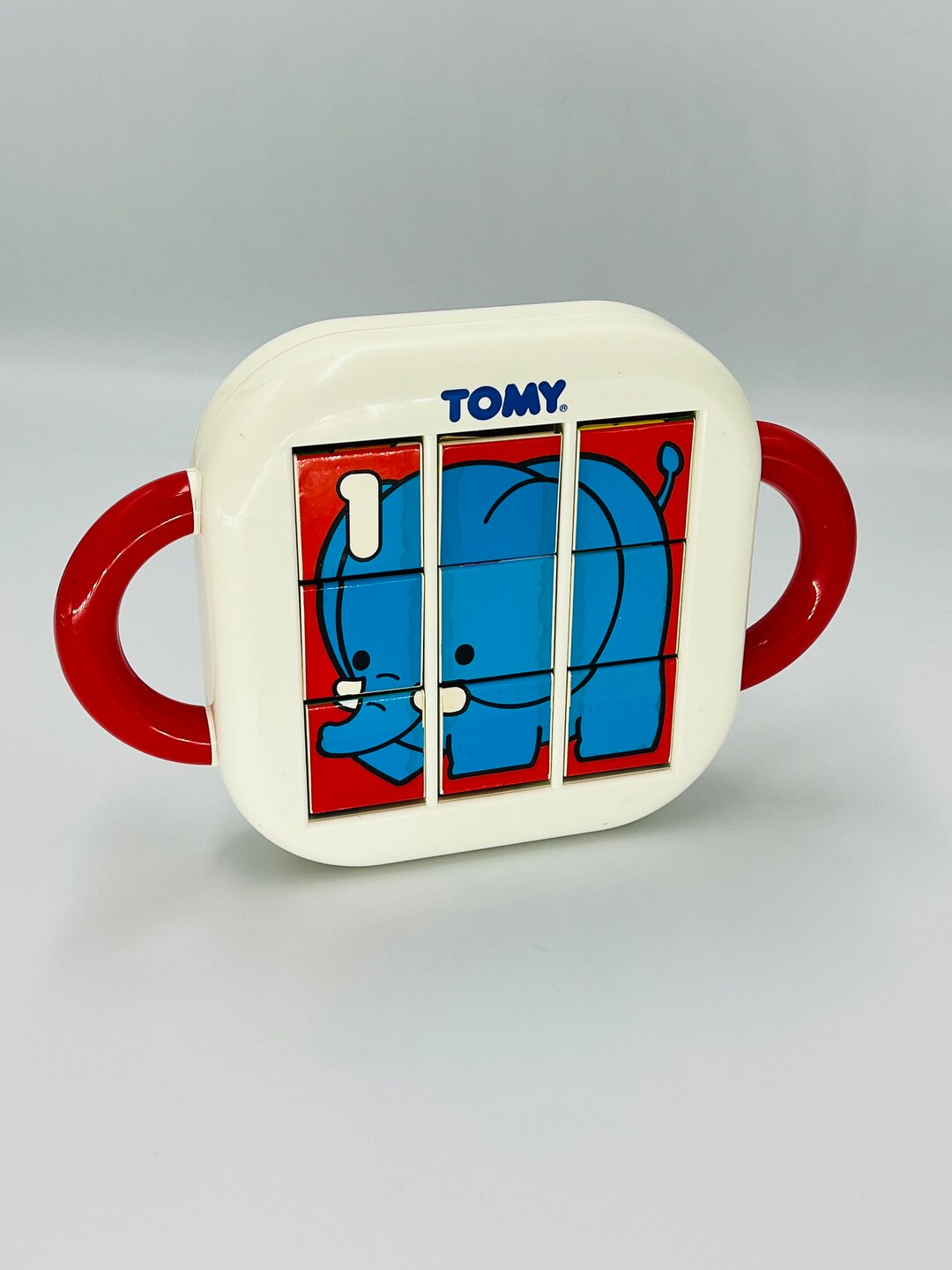 Puzzle Vintage Tomy – Enfant – Réversible – 1992 – Fabriqué En Thaïlande