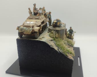 Two D.A.K. Dioramas Included, WW2 North Africa 1942 - 1/72 Scale