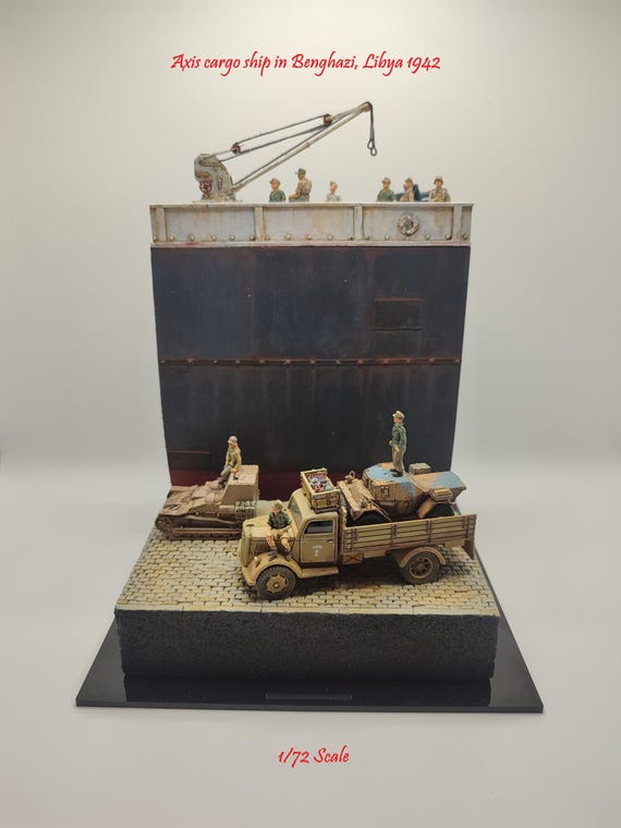 WW2 Diorama, Axis Cargo Ship in Benghazi, Libya - 1942 - Etsy