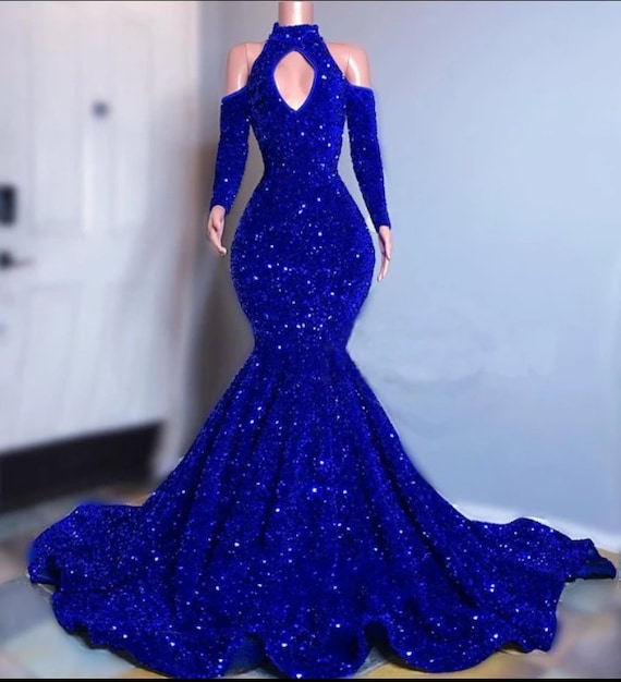 blue mermaid dress