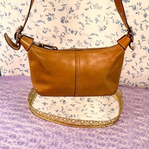 COACH Zoe Tonal Patchwork Hobo Shoulder Bag Handbag Brown/Bronze