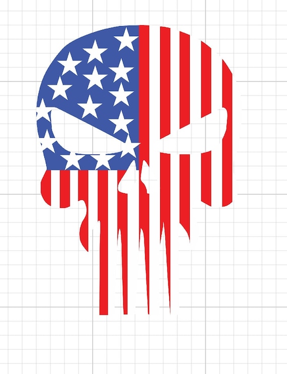 American Flag Skull PNG Digital Download America Skeleton Usa | Etsy