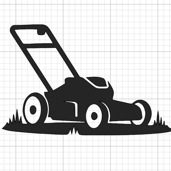 Lawn Mower SVG digital Download Riding lawn mower push mower cutting grass business Cricut Silhouette Cutfile outdoor grass work blade leaf