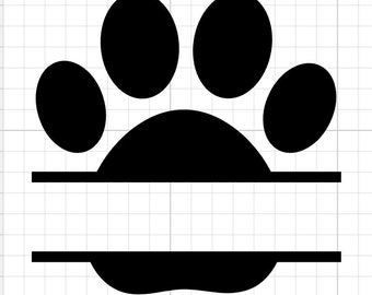 Name paw pet name SVG Digital Download print paw print animal love animal print silhouette cricut cutfile cat dog pet decal shirt sticker