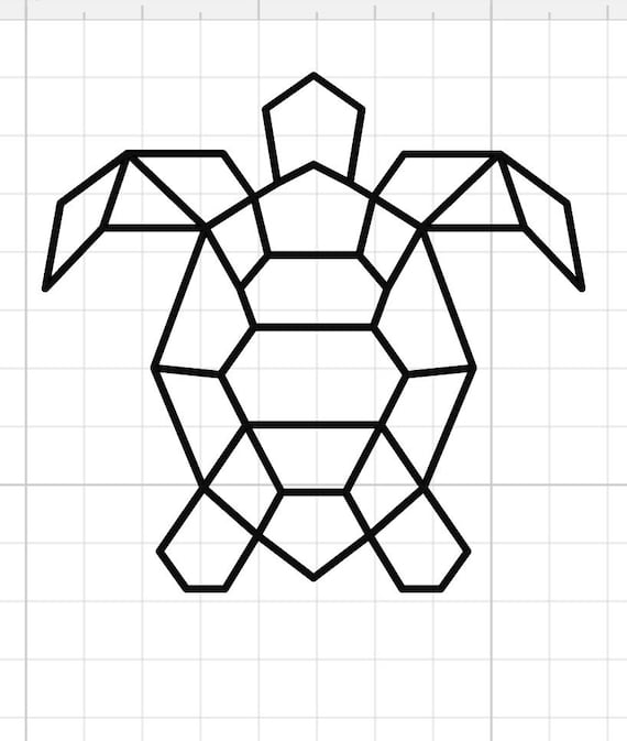 Geometric Turtle SVG Digital Download Sea Turtle Diamond - Etsy Ireland
