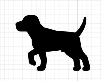 Profil de chien Beagle SVG téléchargement numérique cutfile cricut silhouette impression et découpe sticker animal amoureux des animaux de compagnie mon chien est meilleur que le vôtre