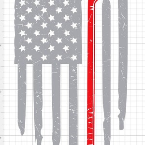 Hockey American flag PNG digital Download