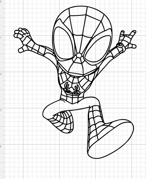 Spidey PNG Digital Download spidey and his amazing friends spin ghost spider web swing cricut silhouette cutfile decal shirt sticker cutfile