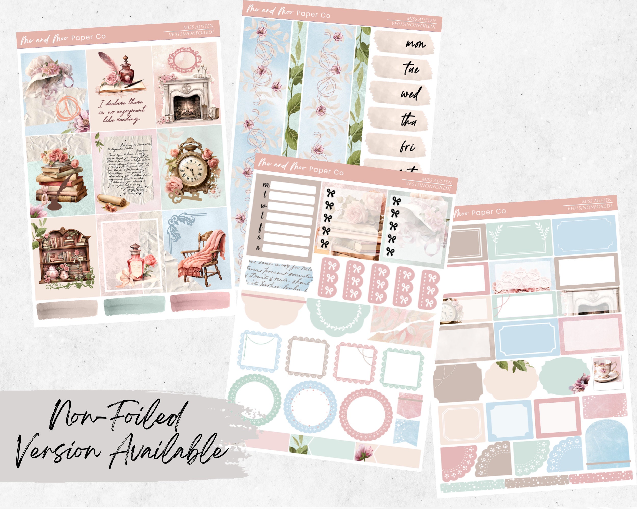 Colorful Foil Planner Stickers