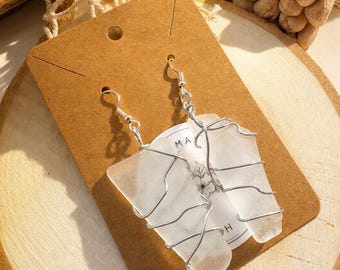Sea Glass drop Earrings