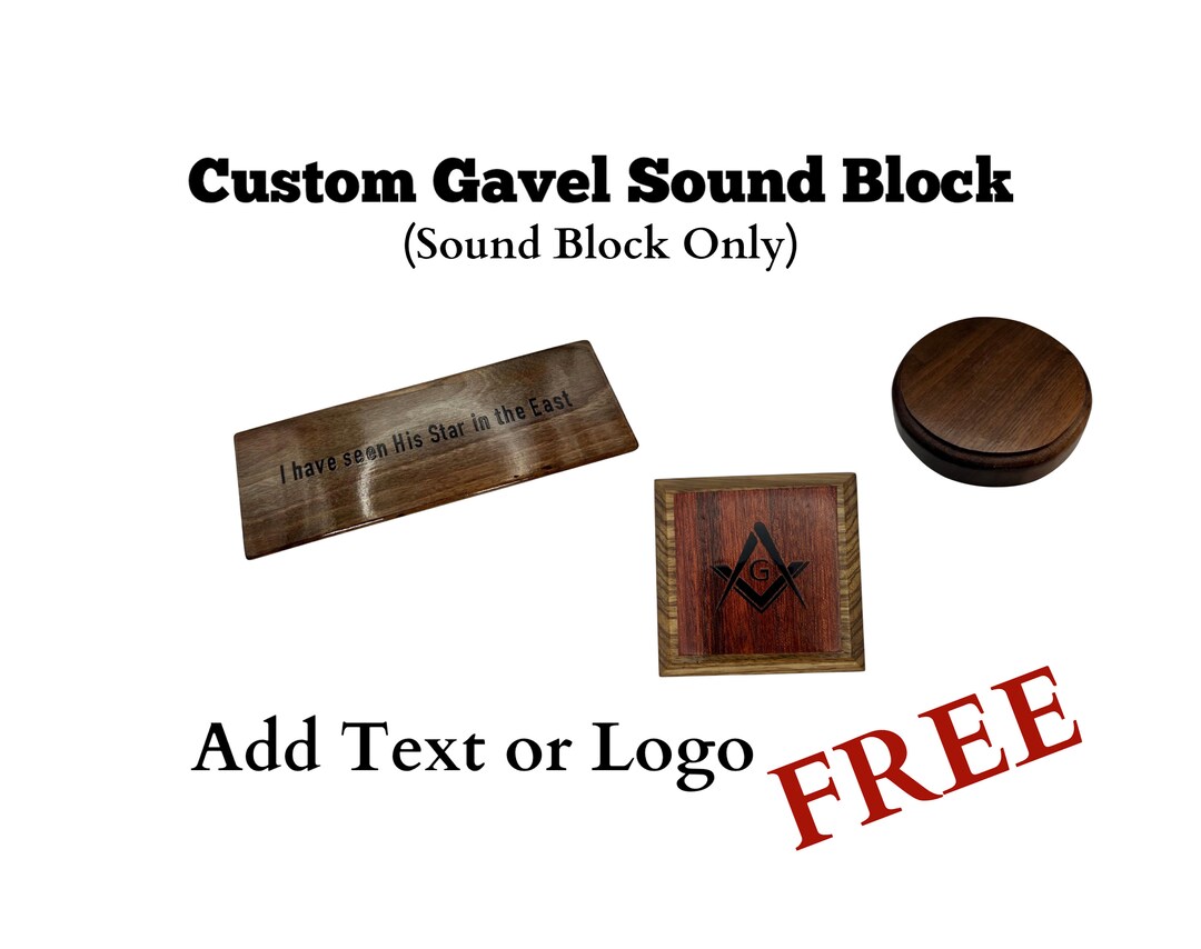Custom Gavel Sound Block Etsy