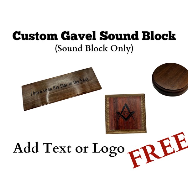 Gavel Sound Block Etsy
