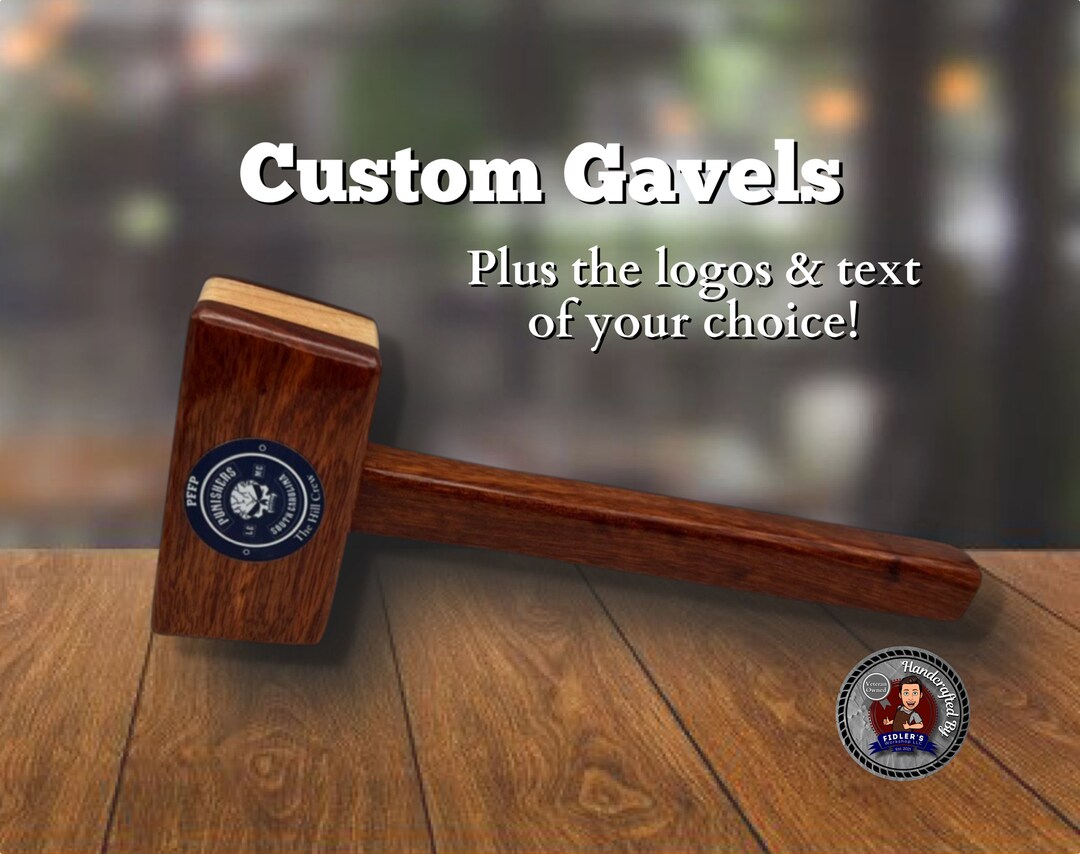 Custom Gavel With Logo Freemason Worshipful Master Past Master Lions