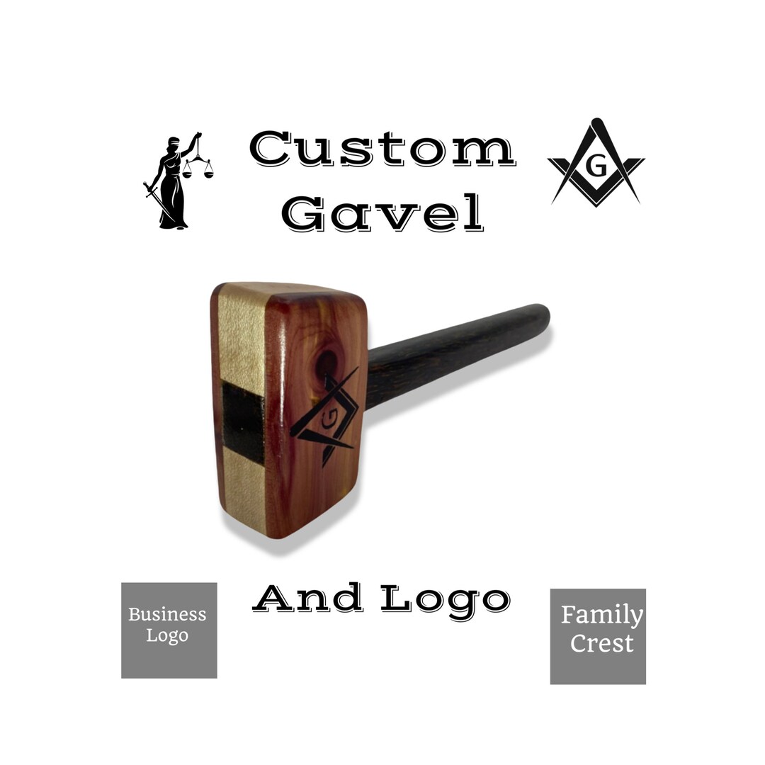 Custom Gavel Mallet Hammer Freemason Past Master Worshipful Etsy